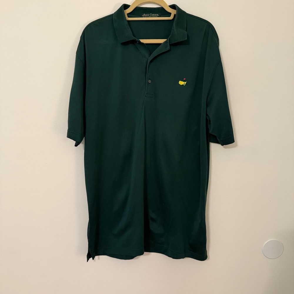 Masters Amen Corner Green Polo Shirt Size L